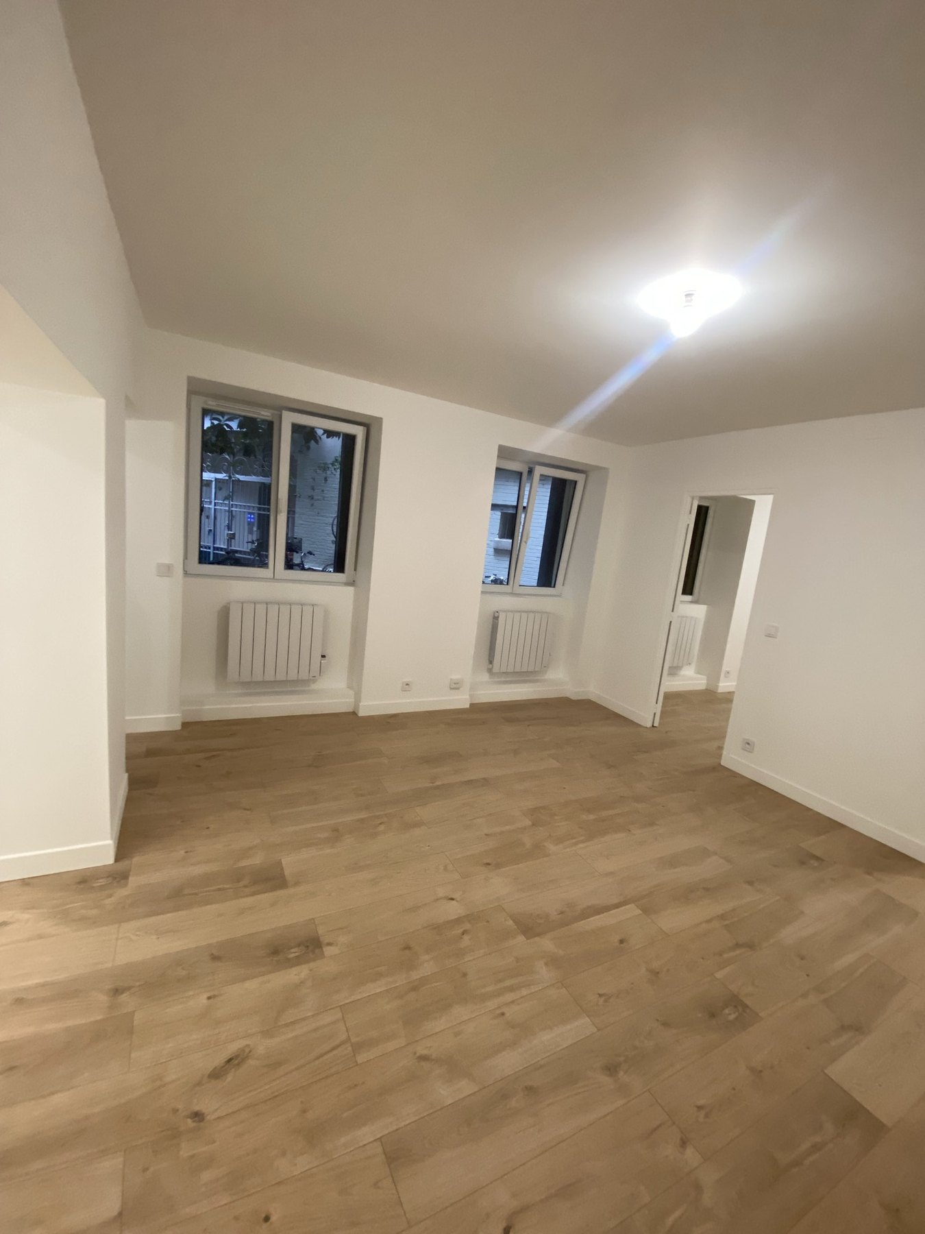Séjour parquet clair